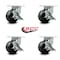 Service Caster 6 Inch Extra Heavy Duty Phenolic Wheel Swivel Caster Set with Brakes SCC, 4PK SCC-KP92S630-PHR-SLB-4 - alternate 3